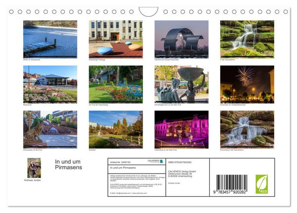 Produktbild: In und um Pirmasens (Wandkalender 2026 DIN A4 quer), CALVENDO Monatskalender