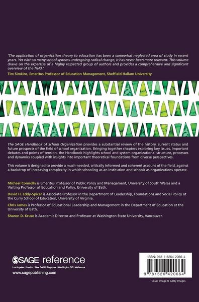 Produktbild: The SAGE Handbook of School Organization