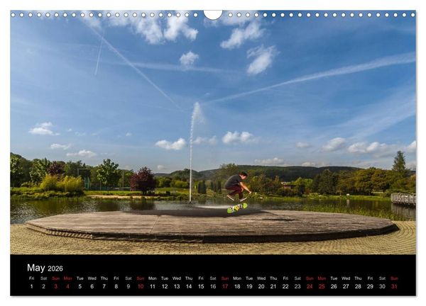 Produktbild: Skateboard - Street only (Wall Calendar 2026 DIN A3 landscape), CALVENDO 12 Month Wall Calendar