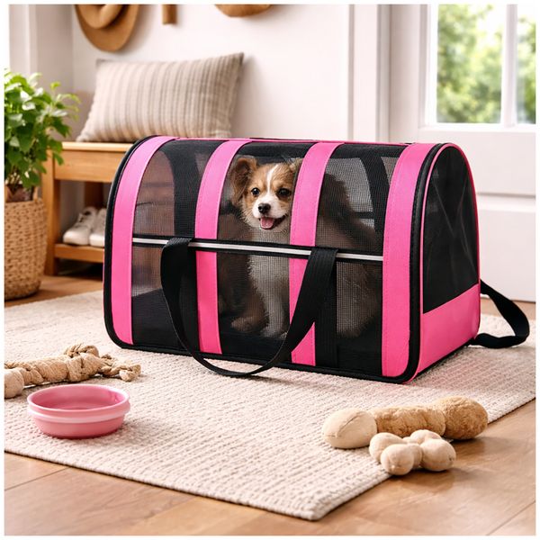Produktbild: HTI-Living Haustiertragetasche Hund Katze Transporttasche mit Schultergurt