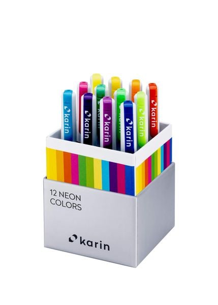 Produktbild: KARIN Marker Realbrush PRO Neon Colors, 12er Pinsel Set