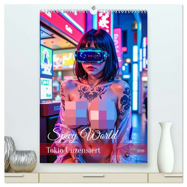 Produktbild: Spicy World - Tokio Unzensiert (hochwertiger Premium Wandkalender 2026 DIN A2 hoch), Kunstdruck in Hochglanz