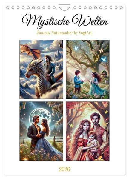 Produktbild: Mystische Welten, Fantasy Naturzauber (Wandkalender 2026 DIN A4 hoch), CALVENDO Monatskalender