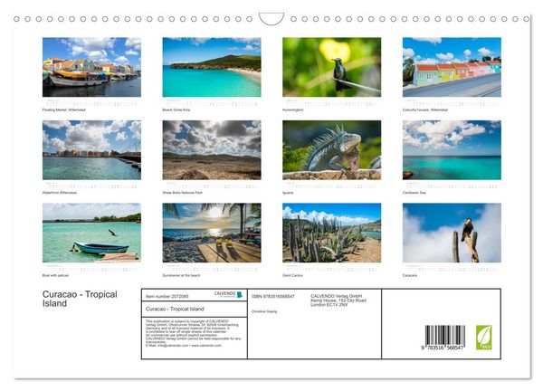 Produktbild: Curacao - Tropical Island (Wall Calendar 2026 DIN A3 landscape), CALVENDO 12 Month Wall Calendar