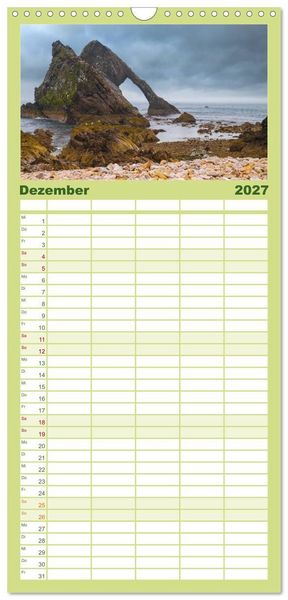 Produktbild: Familienplaner 2027 - Schottland - Scotland - Alba mit 5 Spalten (Wandkalender, 21 x 45 cm) CALVENDO