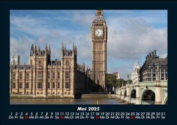 Produktbild: London 2025 Fotokalender DIN A5