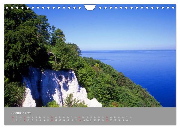 Produktbild: Blick auf die Nord-und Ostsee (Wandkalender 2026 DIN A4 quer), CALVENDO Monatskalender