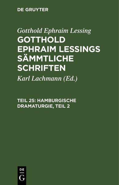 Produktbild: Hamburgische Dramaturgie, Teil 2