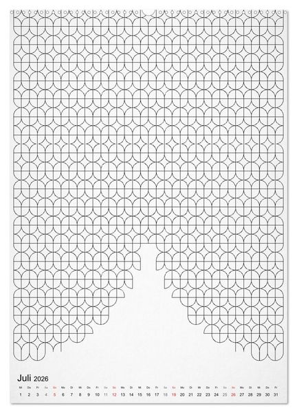Produktbild: Geometric Graphik Art (hochwertiger Premium Wandkalender 2026 DIN A2 hoch), Kunstdruck in Hochglanz