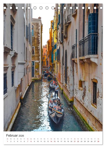 Produktbild: Venedig - Eine Stadt zum Verlieben. (Tischkalender 2026 DIN A5 hoch), CALVENDO Monatskalender
