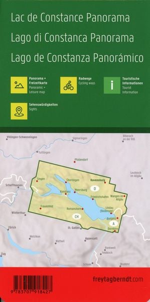 Produktbild: Freytag & berndt Stra&szlig;enkarte Bodensee Panorama 1:75.000
