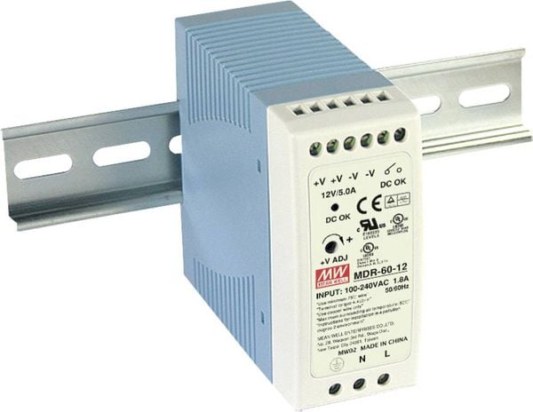 Mean Well MDR-60-24 Hutschienen-Netzteil (DIN-Rail)  24 V/DC 2.5 A 60 W Anzahl Ausgänge:1 x  Inhalt 1 St.