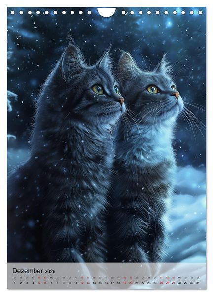 Produktbild: Katzen (Wandkalender 2026 DIN A4 hoch), CALVENDO Monatskalender