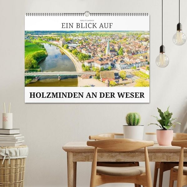 Produktbild: Ein Blick auf Holzminden an der Weser (Wandkalender 2026 DIN A2 quer), CALVENDO Monatskalender