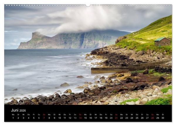 Produktbild: Wunderbare F&auml;r&ouml;er Inseln (hochwertiger Premium Wandkalender 2026 DIN A2 quer), Kunstdruck in Hochglanz