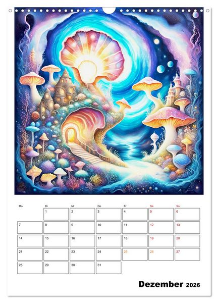 Produktbild: Zauberhafte Muschelh&auml;user (Wandkalender 2026 DIN A3 hoch), CALVENDO Monatskalender