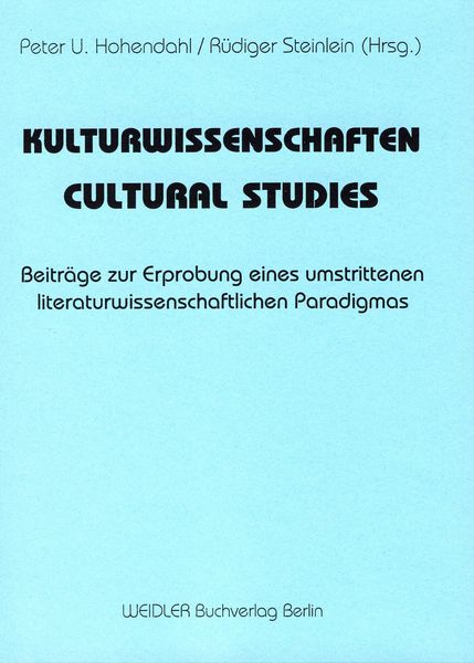 Produktbild: Kulturwissenschaften - Cultural Studies