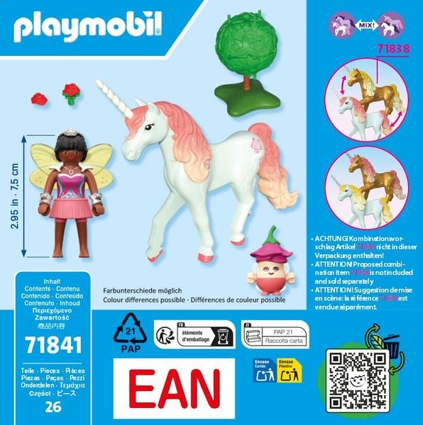 Produktbild: PLAYMOBIL 71841 Sammeleinhorn Himmelsrose mit Fee