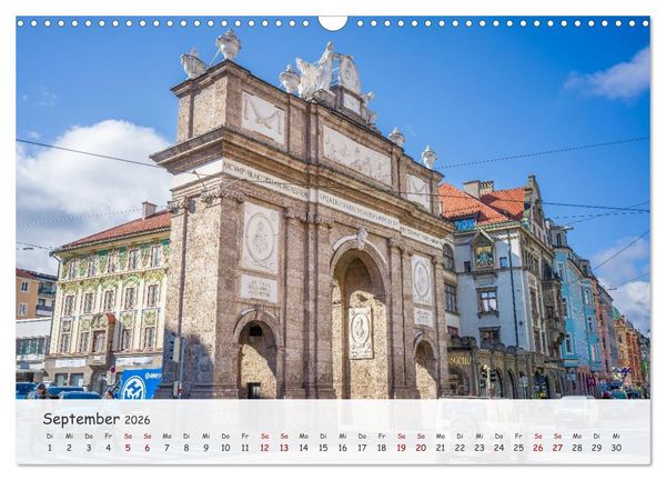 Produktbild: Innsbruck - Die sch&ouml;ne Hauptstadt Tirols (Wandkalender 2026 DIN A3 quer), CALVENDO Monatskalender
