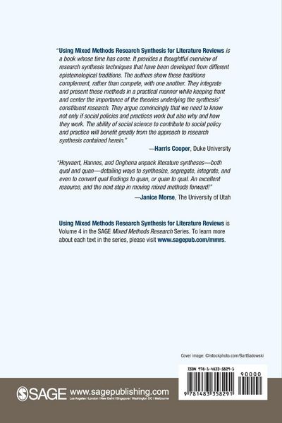 Produktbild: Using Mixed Methods Research Synthesis for Literature Reviews
