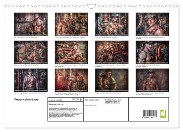 Produktbild: Feuerwehrm&auml;nner (Wandkalender 2026 DIN A3 quer), CALVENDO Monatskalender