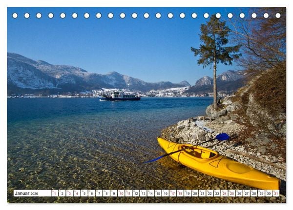 Produktbild: Kajaktour am Wolfgangsee (Tischkalender 2026 DIN A5 quer), CALVENDO Monatskalender