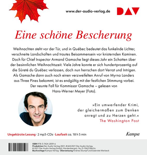 Produktbild: Der vermisste Weihnachtsgast. Der neunte Fall f&uuml;r Gamache