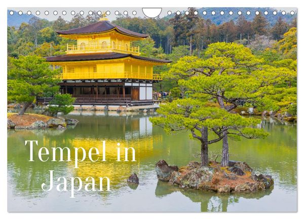 Tempel in Japan (Wandkalender 2025 DIN A4 quer), CALVENDO Monatskalender