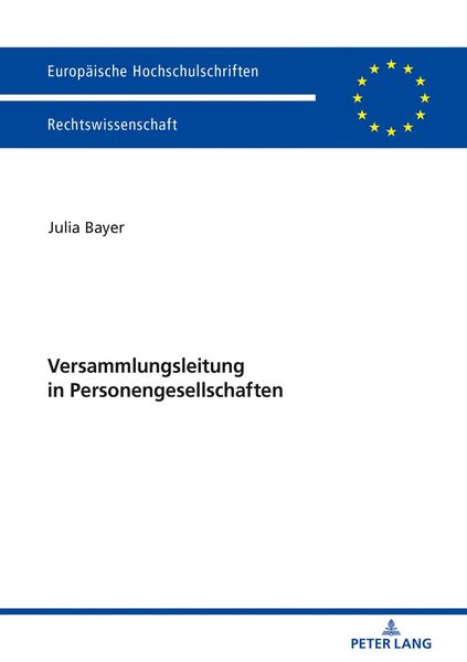 Produktbild: Versammlungsleitung in Personengesellschaften