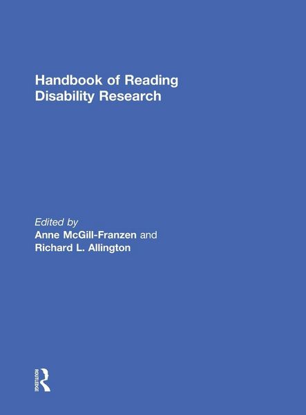 Produktbild: Handbook of Reading Disability Research