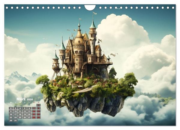 Produktbild: Fantastische Inselwelten (Wandkalender 2026 DIN A4 quer), CALVENDO Monatskalender