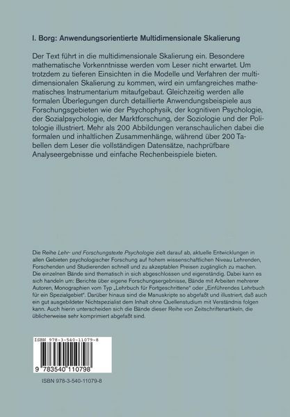 Produktbild: Anwendungsorientierte Multidimensionale Skalierung