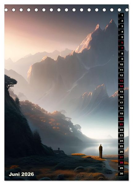 Produktbild: Fantastische Wanderungen (Tischkalender 2026 DIN A5 hoch), CALVENDO Monatskalender