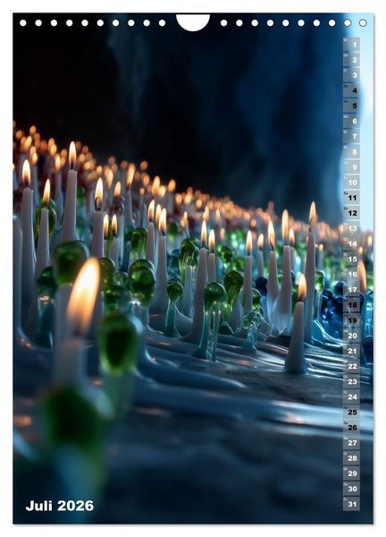 Produktbild: Kerzenwelt (Wandkalender 2026 DIN A4 hoch), CALVENDO Monatskalender
