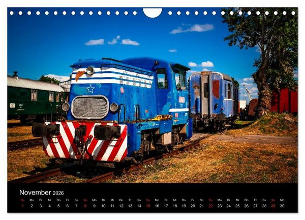 Produktbild: Lokomotiven 2026 (Wandkalender 2026 DIN A4 quer), CALVENDO Monatskalender