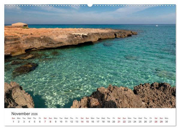 Produktbild: Sicily - The island where winter does not exist (Wall Calendar 2026 DIN A2 landscape), CALVENDO 12 Month Wall Calendar