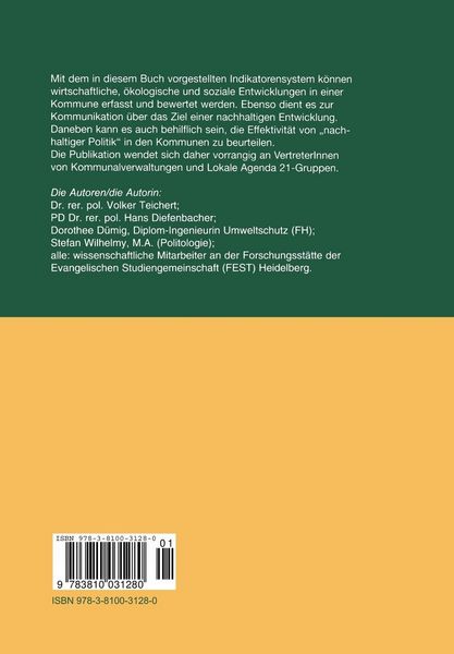Produktbild: Indikatoren zur Lokalen Agenda 21