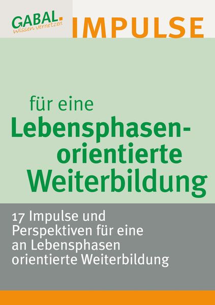 Produktbild: Lebensphasenorientierte Weiterbildung