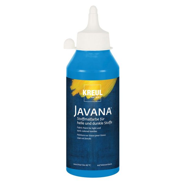 Produktbild: KREUL Stoffmalfarbe JAVANA blau 250ml Flasche