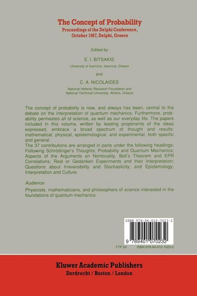 Produktbild: The Concept of Probability