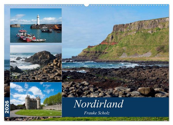 Nordirlands Highlights (Wandkalender 2026 DIN A2 quer), CALVENDO Monatskalender