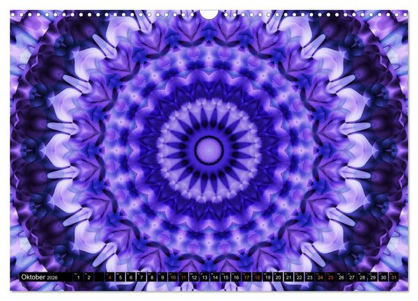 Produktbild: Energie - Mandalas, Spiritualit&auml;t durch die Farbe Lila (Wandkalender 2026 DIN A3 quer), CALVENDO Monatskalender