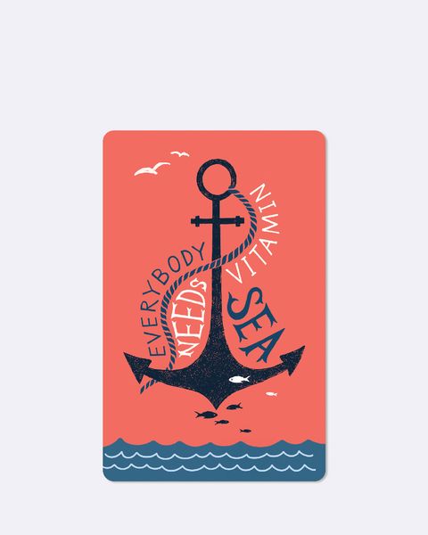 Produktbild: Lunacard Postkarte *Everybody needs vitamin sea