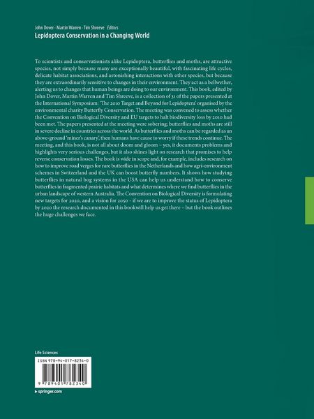 Produktbild: Lepidoptera Conservation in a Changing World