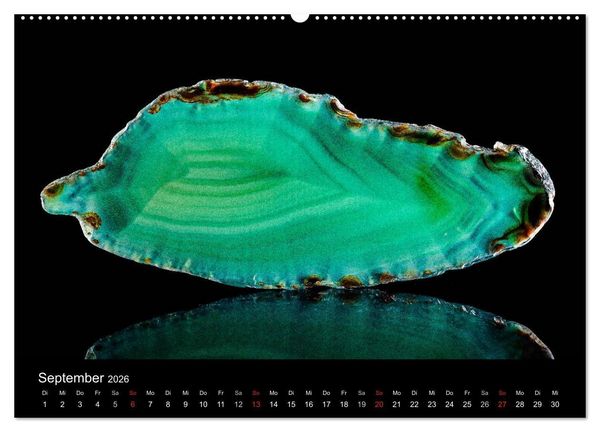 Produktbild: Leuchtende Achate (Wandkalender 2026 DIN A2 quer), CALVENDO Monatskalender