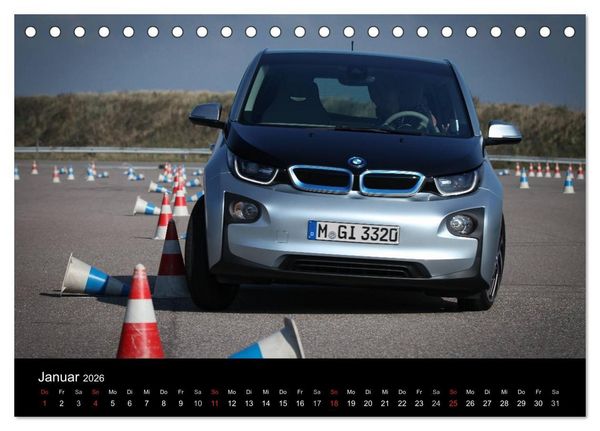 Produktbild: BMW i3 (Tischkalender 2026 DIN A5 quer), CALVENDO Monatskalender