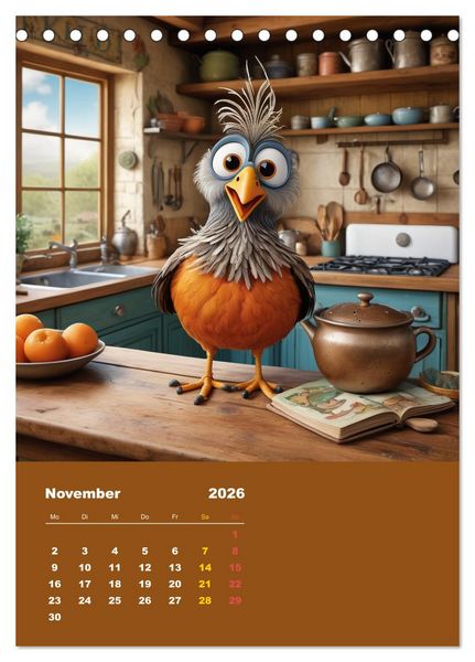 Produktbild: Diese schr&auml;gen V&ouml;gel (Tischkalender 2026 DIN A5 hoch), CALVENDO Monatskalender