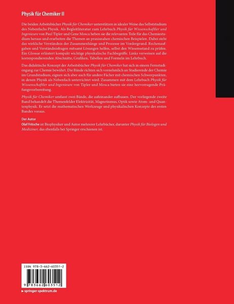 Produktbild: Physik für Chemiker II