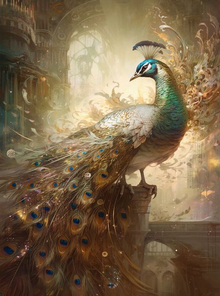 Produktbild: CALVENDO Puzzle Ein Motiv aus dem Kalender Malerische Pfaue | 2000 Teile Lege-Gr&ouml;&szlig;e 90x67cm Foto-Puzzle f&uuml;r gl&uuml;ckliche Stunden