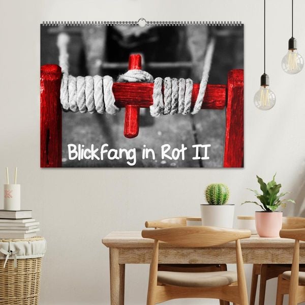 Produktbild: Blickfang in Rot (Wandkalender 2026 DIN A2 quer), CALVENDO Monatskalender